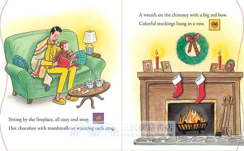 Curious George Sounds Like Christmas Sound Book