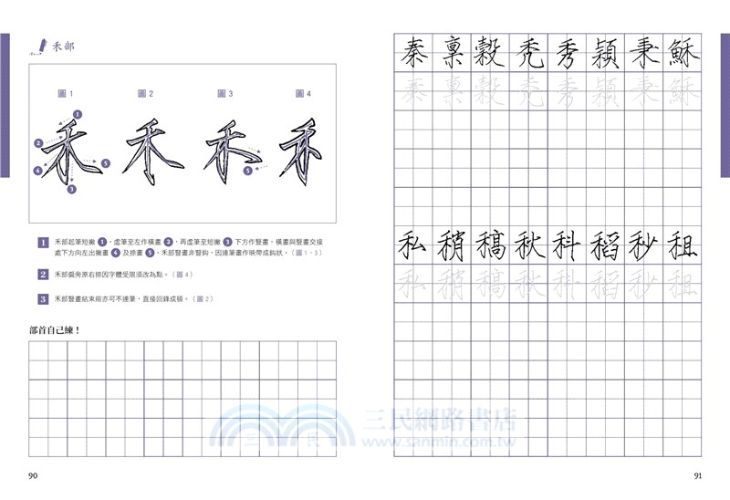 樊氏硬筆瘦金體1000字帖+2號巴川紙筆記本（共二冊）