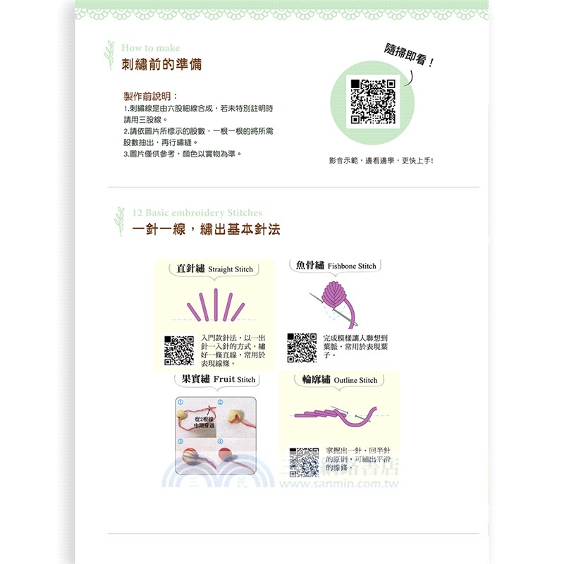 繡出美好日常的法式刺繡 -【果實密語材料套組】