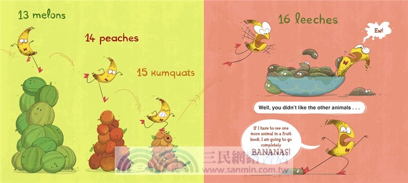 Counting to Bananas: A Mostly Rhyming Fruit Book