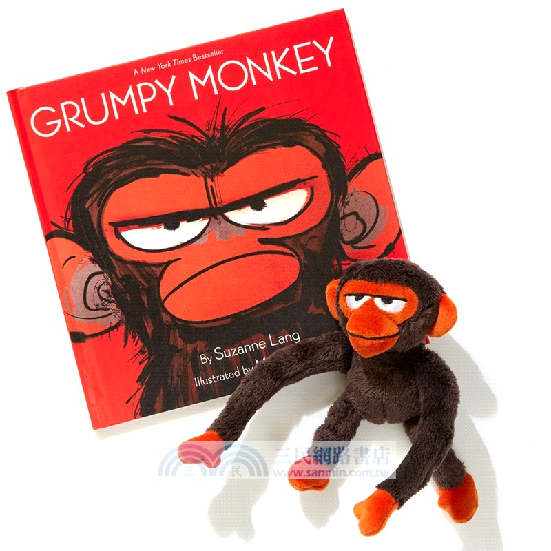 Grumpy Monkey Book and Toy Set (1小書+1玩偶)