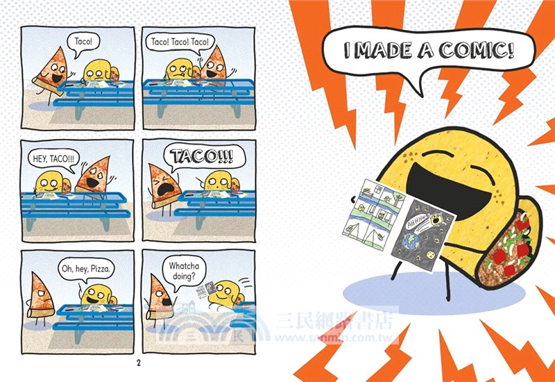 Pizza and Taco: Super-Awesome Comic! (精裝本)(Book 3)(graphic novel)
