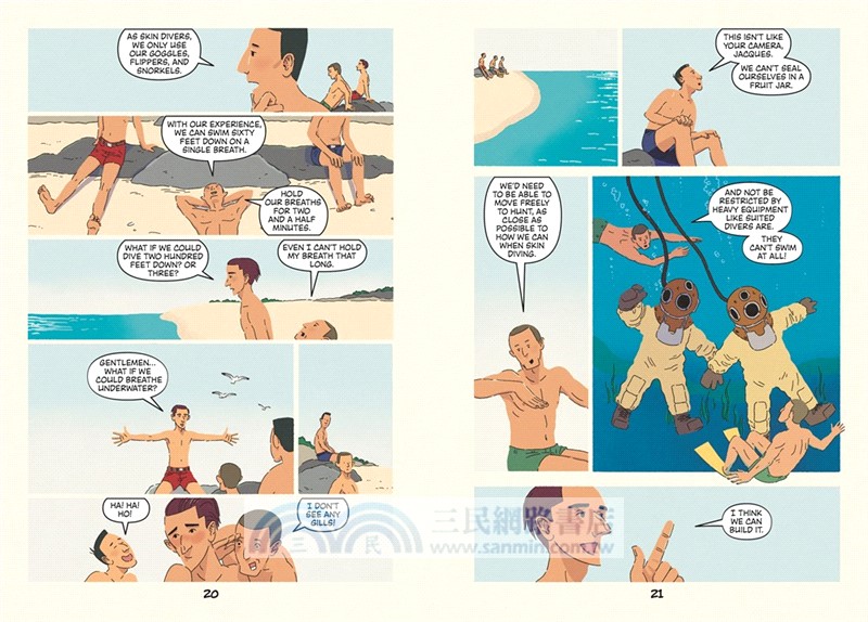 Who Discovered How to Breathe Underwater?: Jacques Cousteau：A Who HQ Graphic Novel