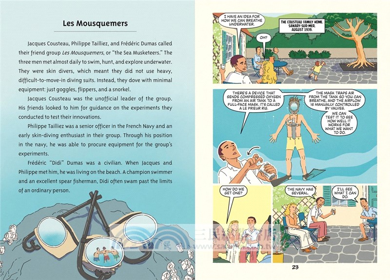 Who Discovered How to Breathe Underwater?: Jacques Cousteau：A Who HQ Graphic Novel