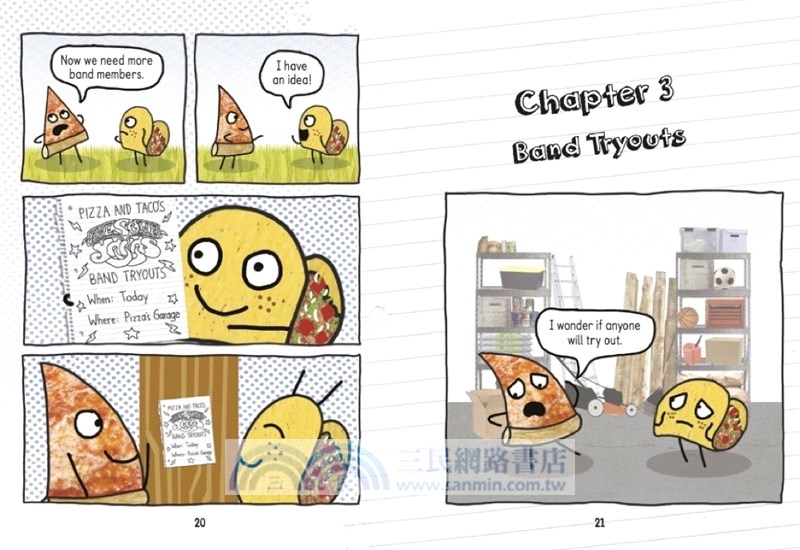 Pizza and Taco: Rock Out! (精裝本)(Book 5)(graphic novel)