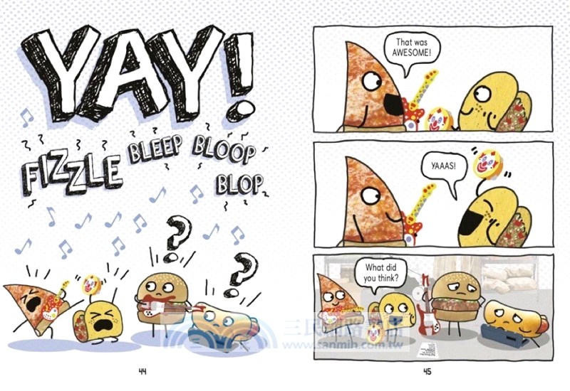 Pizza and Taco: Rock Out! (精裝本)(Book 5)(graphic novel)