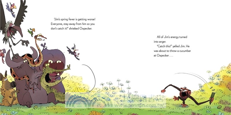 Grumpy Monkey Spring Fever: Includes Fun Stickers! (精裝本)