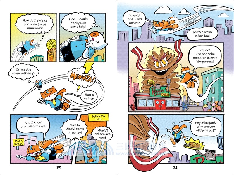 Max Meow 6: When Pancakes Go Bad (Really Bad!)(graphic novel)(美國版)