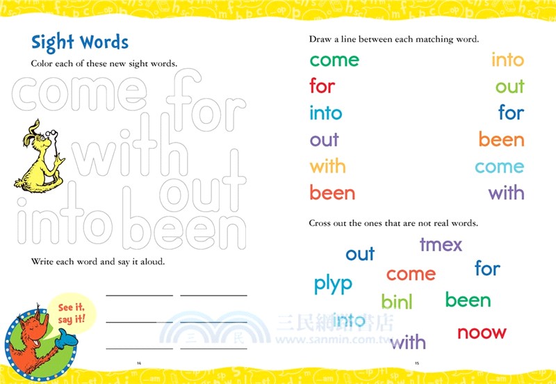 Dr. Seuss Phonics Level 2 Workbook: A Phonics Workbook to Help Kids Ages 5-7 Learn to Read (for Kindergarten and 1st Grade)