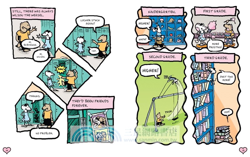 A Babymouse Flip Book: Thrills! (Queen of the World + Our Hero): (A Graphic Novel)