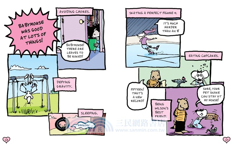 A Babymouse Flip Book: Thrills! (Queen of the World + Our Hero): (A Graphic Novel)