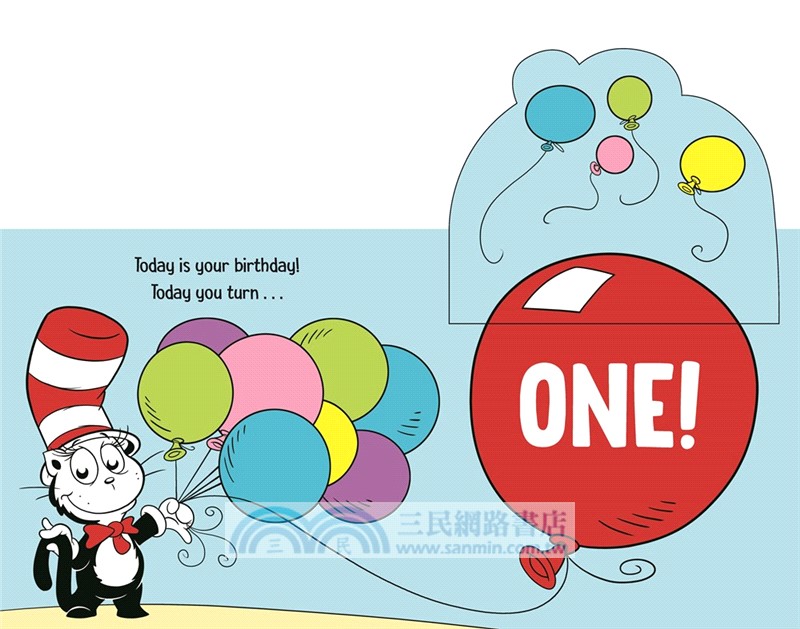 Happy First Birthday! With Dr. Seuss Babies: An Interactive Lift-the-Flap Board Book with a Mirror