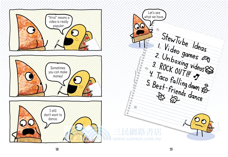 Pizza and Taco: Go Viral!(精裝本)(Book 10)(grahic novel)