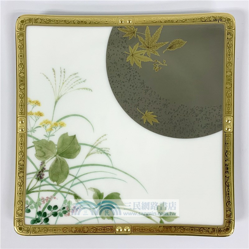 【Noritake】四季彩舞曲 (15cm菓子皿揃，六枚小方盤 )