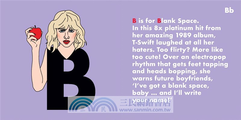 Taylor Swift Legends Alphabet