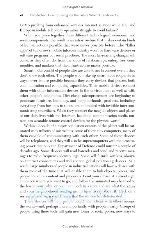 Smart Mobs ─ The Next Social Revolution