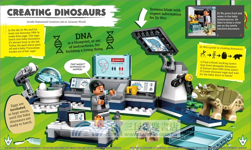 LEGO Jurassic World the Dino Files: With LEGO Jurassic World Claire Minifigure and Baby Raptor!(美國版)