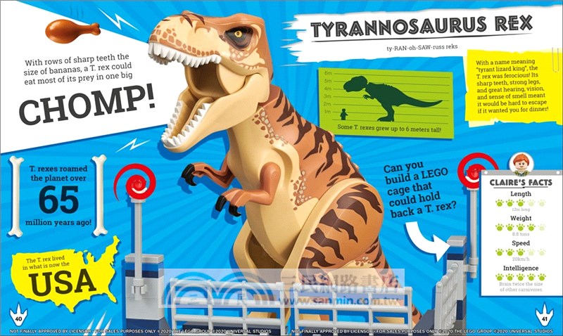 LEGO Jurassic World the Dino Files: With LEGO Jurassic World Claire Minifigure and Baby Raptor!(美國版)