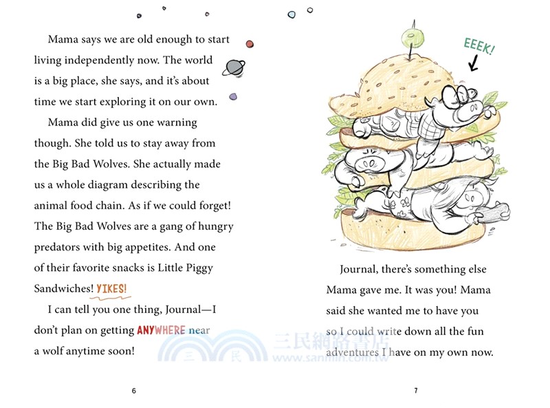 #6 This Journal Belongs to Mason E. Pig: A Three Little Pigs Fractured Fairy Tale