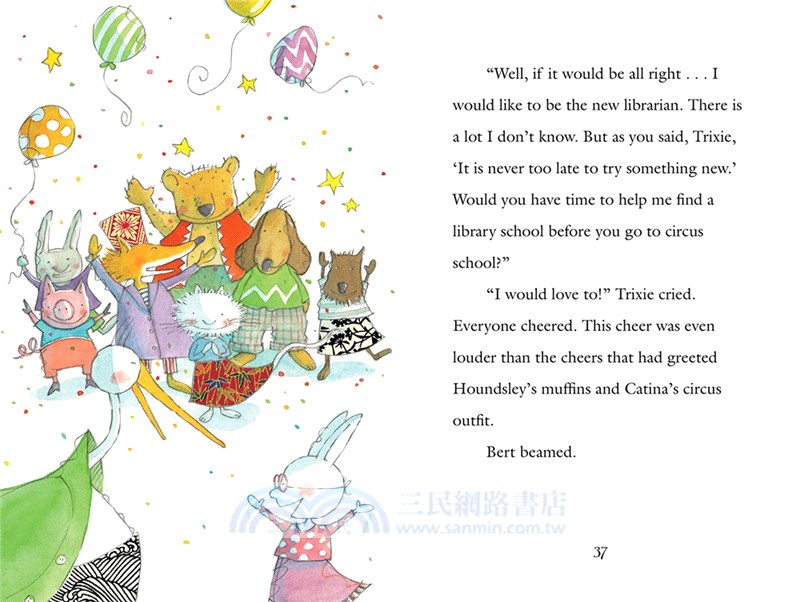 Houndsley and Catina at the Library