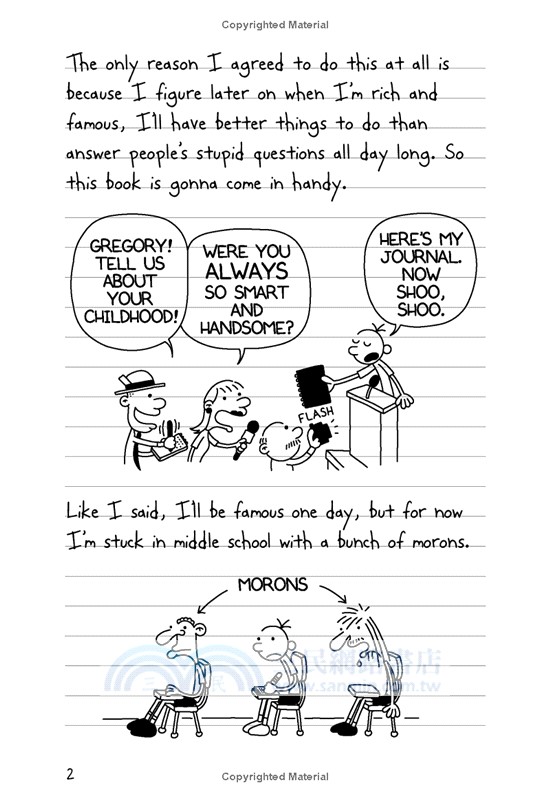Diary of a Wimpy Kid #1 (美國平裝本)