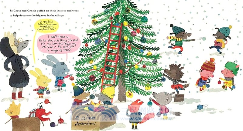 Christmas for Greta and Gracie (平裝本)*附音檔QRcode*