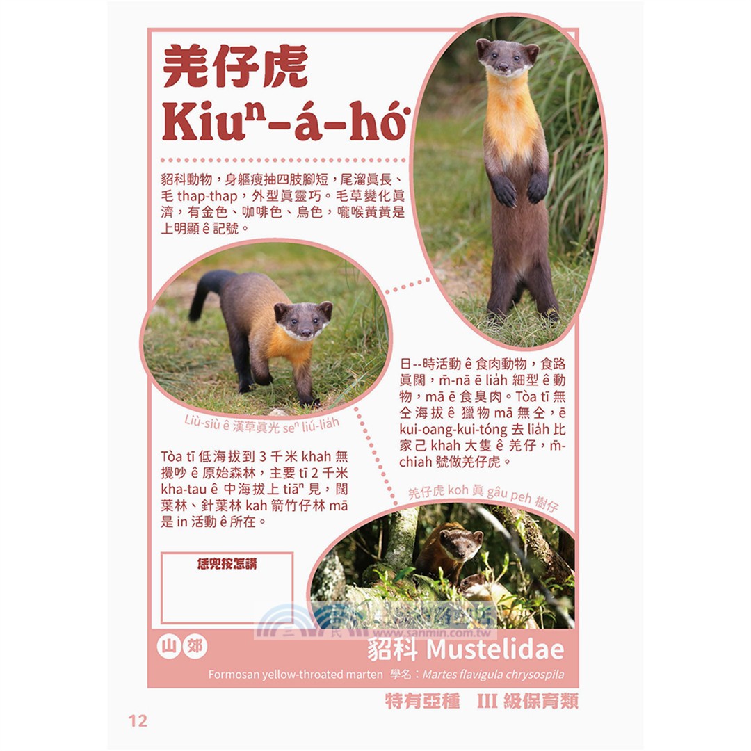 出外講台語：台灣自然生態套冊（動物影音繪本+台語動物圖鑑，共三冊）
