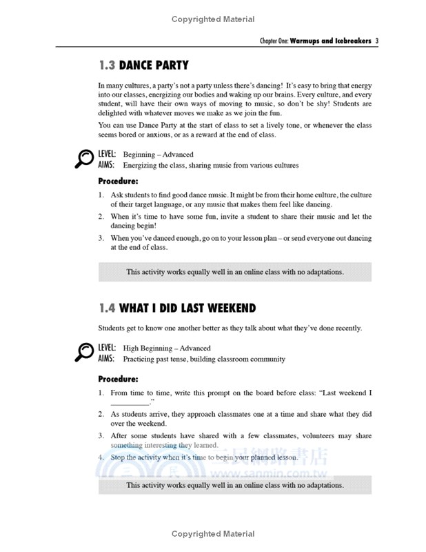 Zero Prep Activities for All Levels: Ready-To-Go Activities for In-Person and Remote Language Teaching