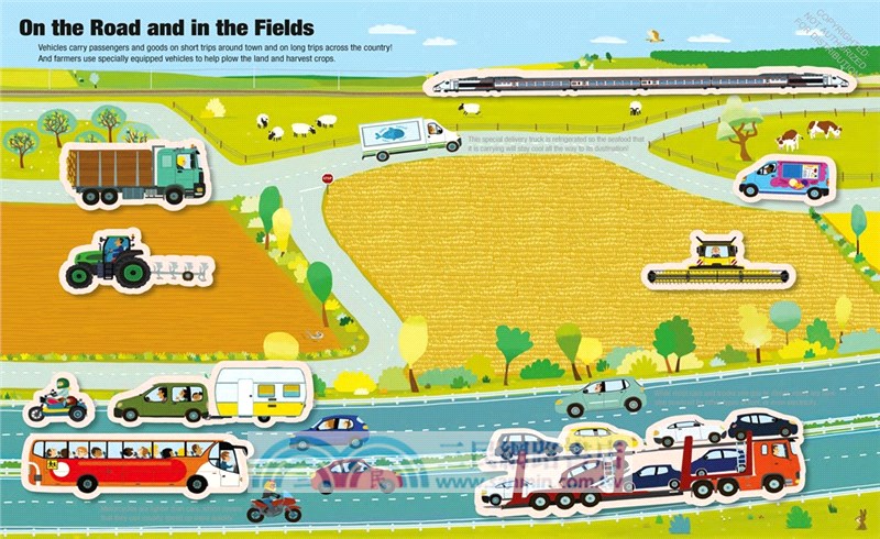 Vehicles (Magnetology)(磁鐵遊戲書)