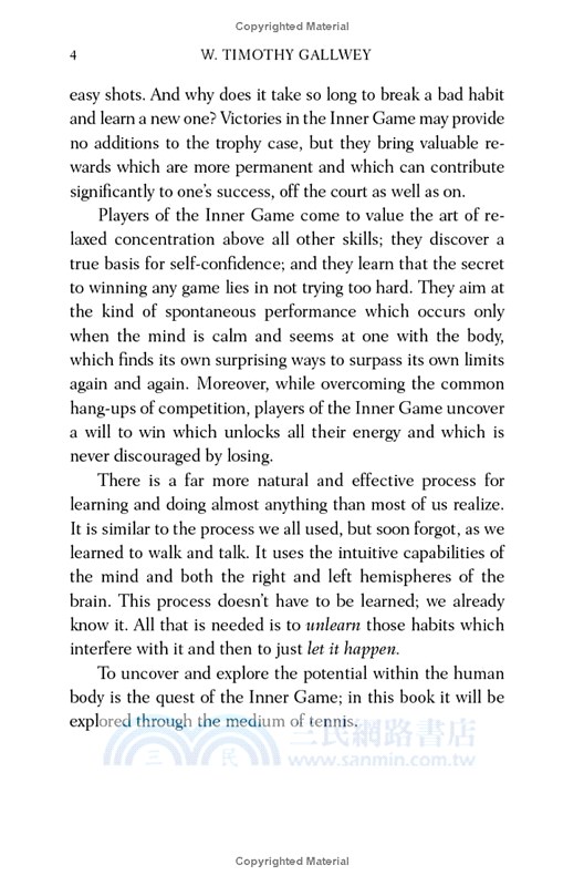 The Inner Game of Tennis：One of Bill Gates All-Time Favourite Books