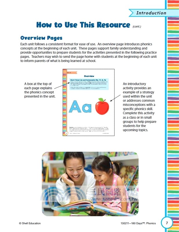 180 Days Phonics for Prekindergarten