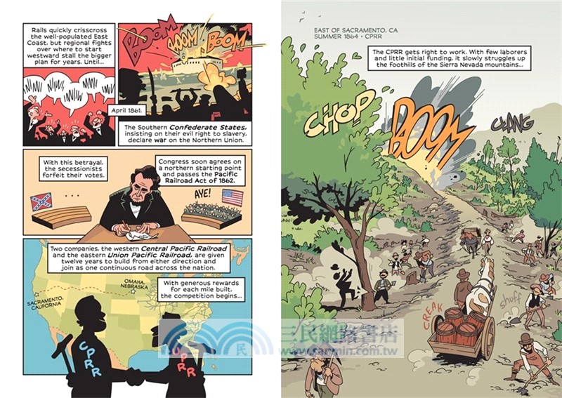The Transcontinental Railroad: Crossing the Divide (History Comics)