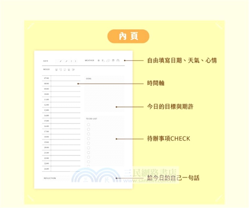 Planner Clover Daily 幸運草日計畫本 (21*15cm/64頁)