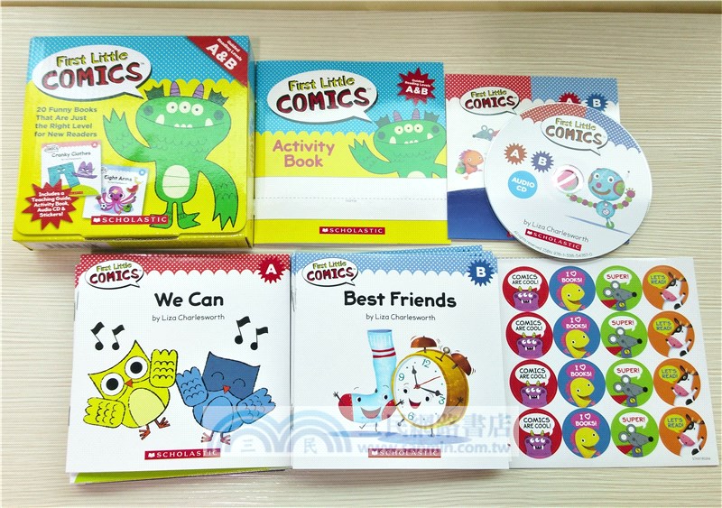 First Little Comics: Guided Reading Level A & B (20書+1CD)