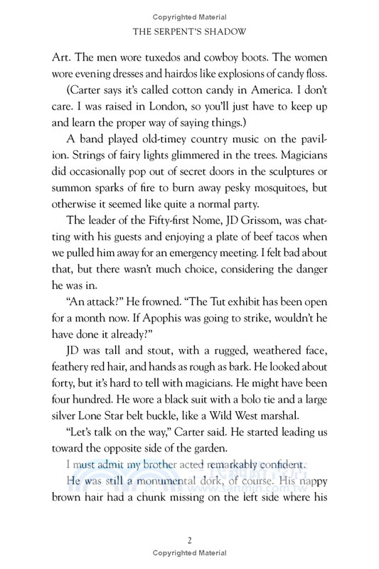 #3 Kane Chronicles: The Serpent's Shadow