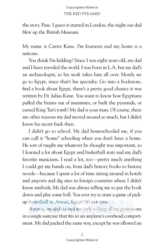 #1 Kane Chronicles: The Red Pyramid