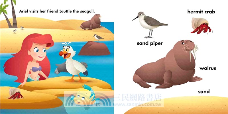 Disney Baby: Ariel Loves the Ocean: A First Words Book