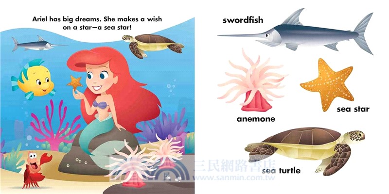 Disney Baby: Ariel Loves the Ocean: A First Words Book