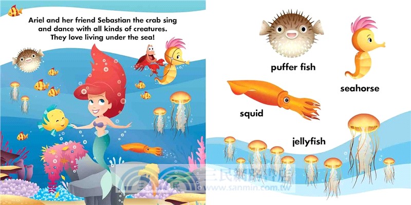 Disney Baby: Ariel Loves the Ocean: A First Words Book