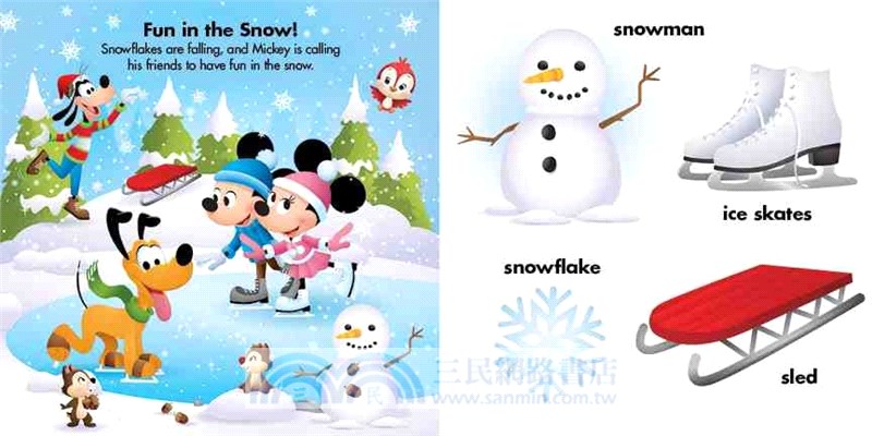 Disney Baby: Mickey Loves Christmas: A First Words Book