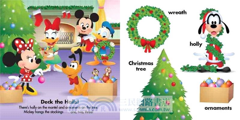 Disney Baby: Mickey Loves Christmas: A First Words Book