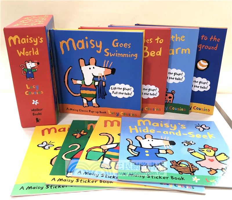 Maisy's World Pack (4本平裝貼紙書+4本精裝操作書)