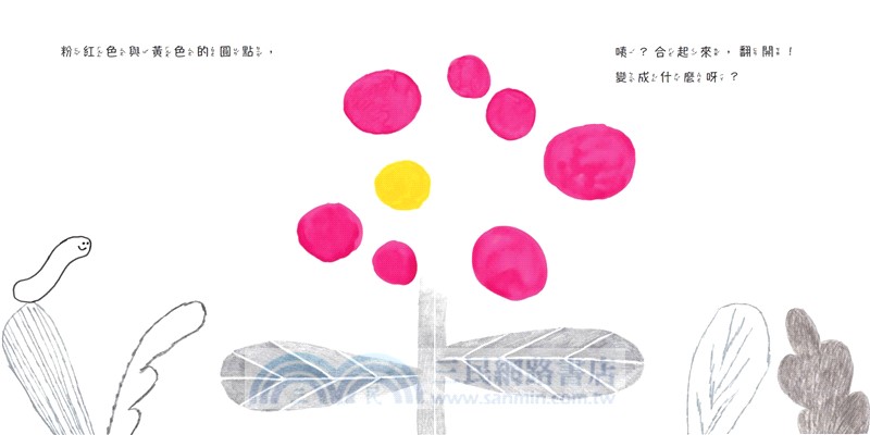 松田奈那子的創意繪本組《合起來，翻開！》＋《吹一下，變成什麼了？》