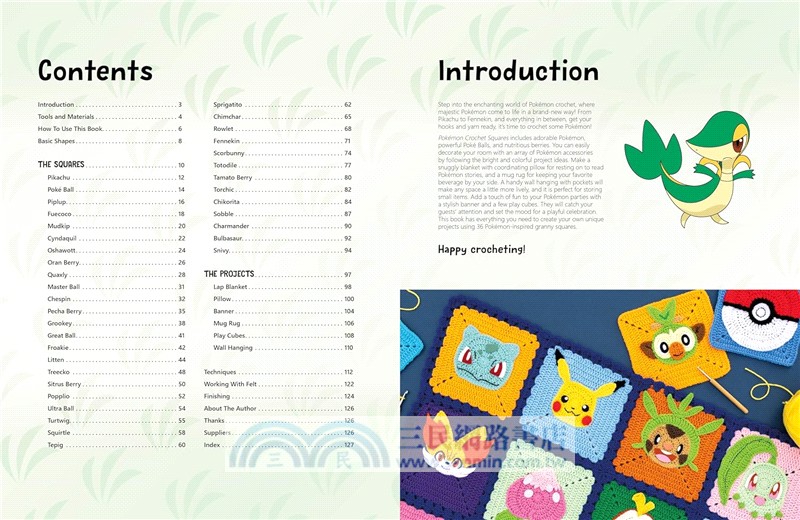 PokeMon Crochet Squares：Bring Pikachu and Friends to Life with Over 30 Cute PokeMon Granny Squares