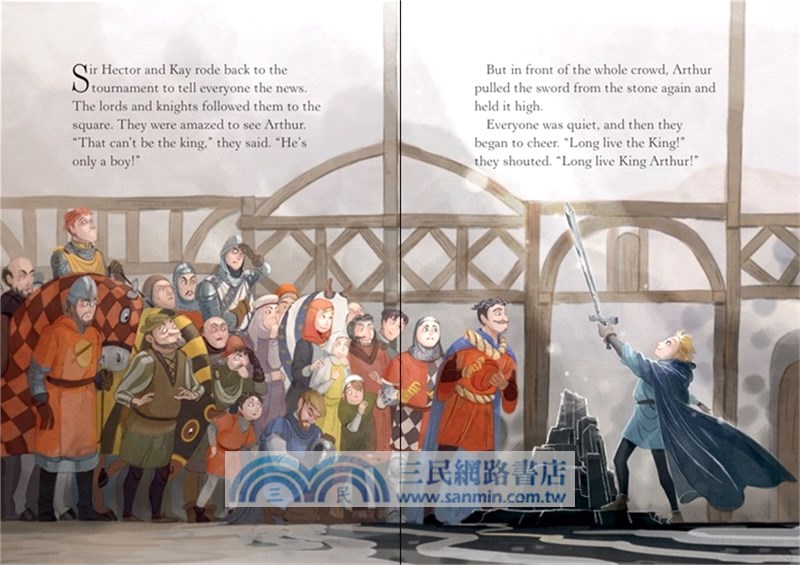 Arthur and the Sword in the Stone 石中劍 (Usborne English Readers Level 2)