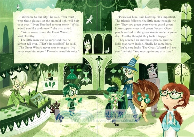 The Wizard of Oz 綠野仙蹤 (Usborne English Readers Level 3)