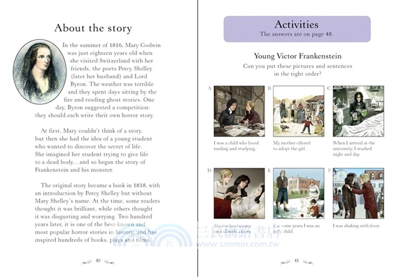 Frankenstein 科學怪人 (Usborne English Readers Level 3)