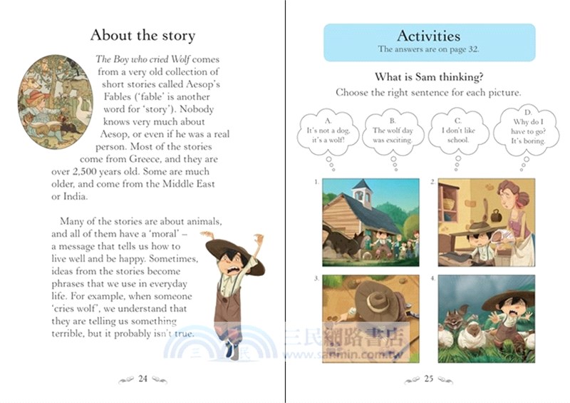 The Boy Who Cried Wolf 狼來了 (Usborne English Readers Level 1)