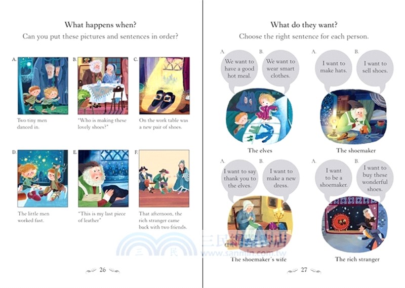 The Elves and the Shoemaker 精靈和鞋匠 (Usborne English Readers Level 1)