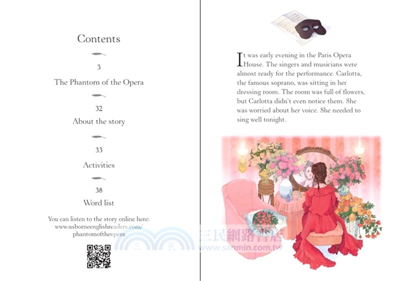 The Phantom of the Opera 歌劇魅影 (Usborne English Readers Level 2)